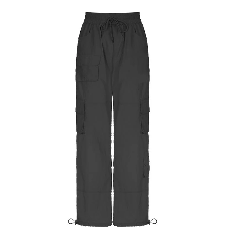 Function Pocket Drawstring Baggy Cargo Pants - Image 7