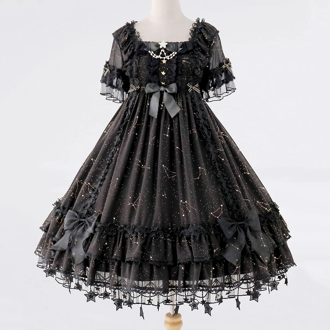 Galaxy Lace Bow Dress - Image 2