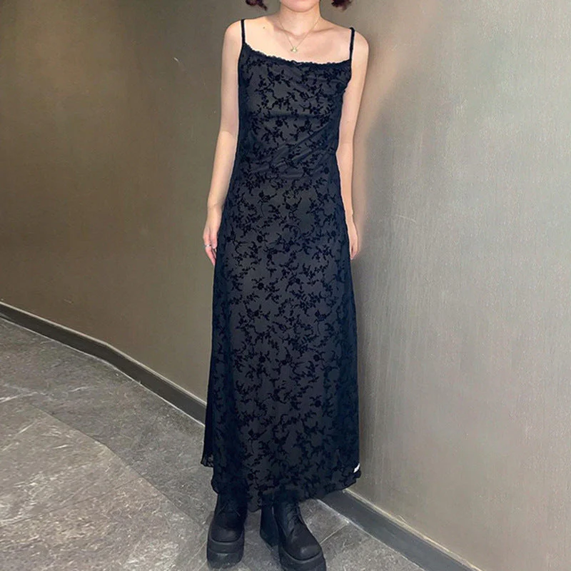 Generous Collar Sexy Slim Maxi Dress - Image 4