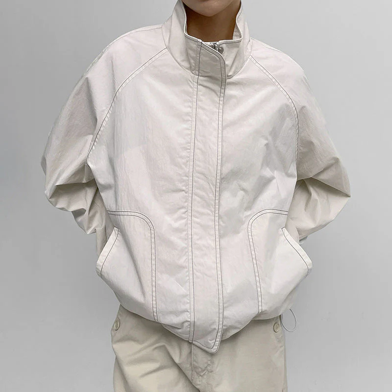 Gorpcore Seam Detail Splice Turtleneck Jacket - Image 10