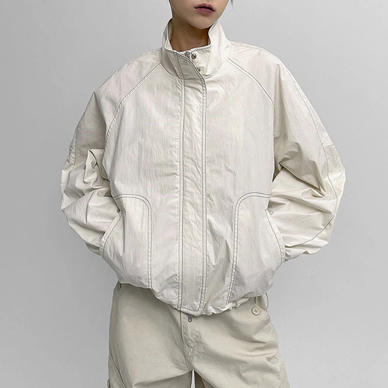 Gorpcore Seam Detail Splice Turtleneck Jacket - Image 2