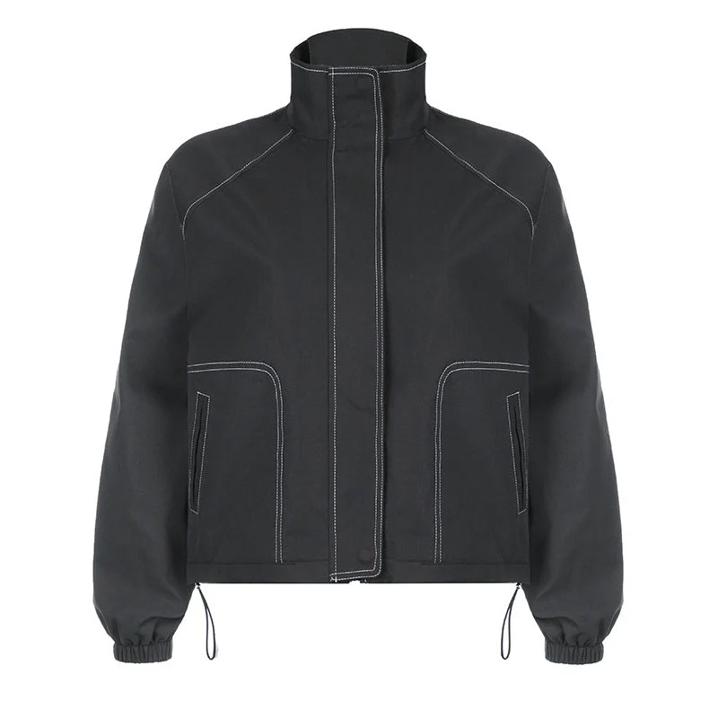Gorpcore Seam Detail Splice Turtleneck Jacket - Image 6
