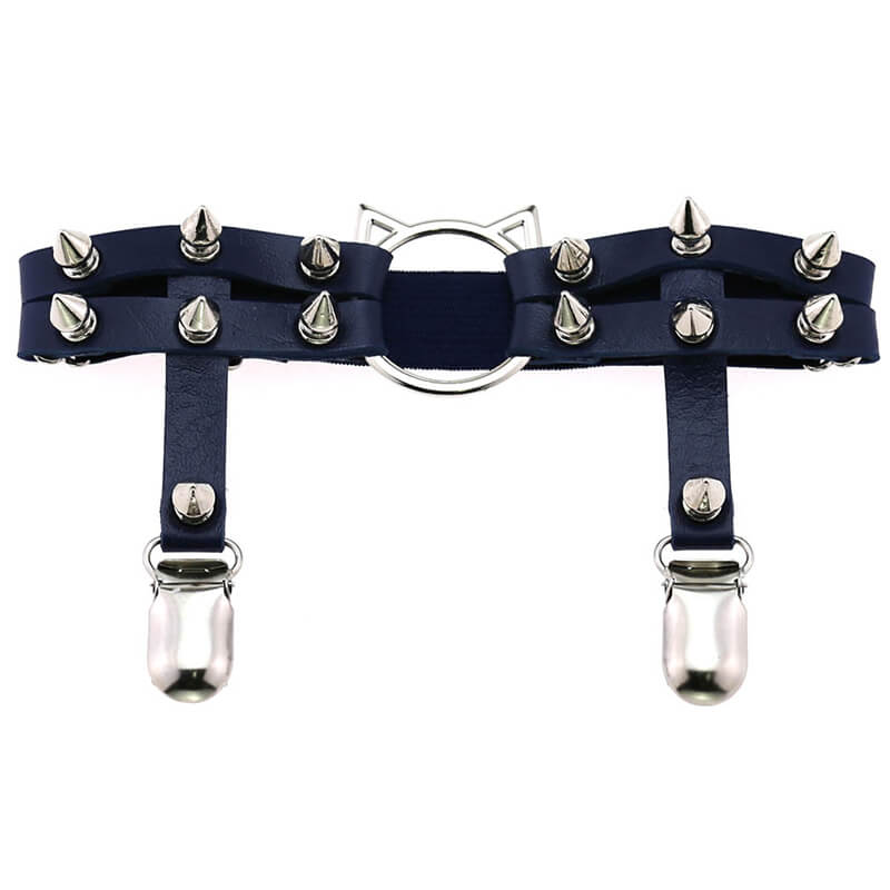 Cat Rivet Leg Garters - Image 13