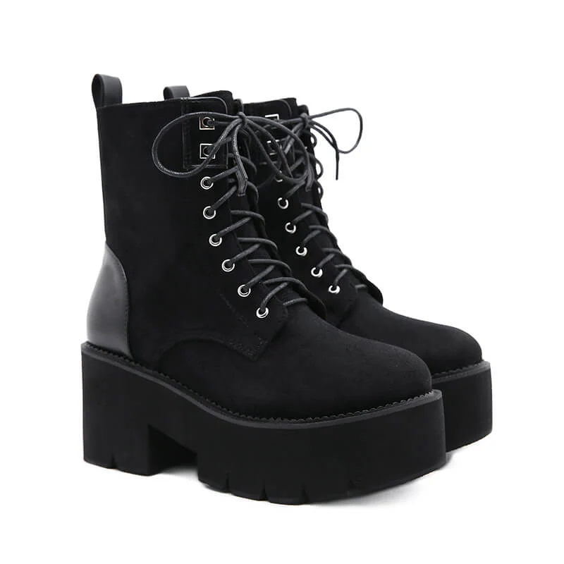 Gothic Punk Motorcycle Boots - Image 2