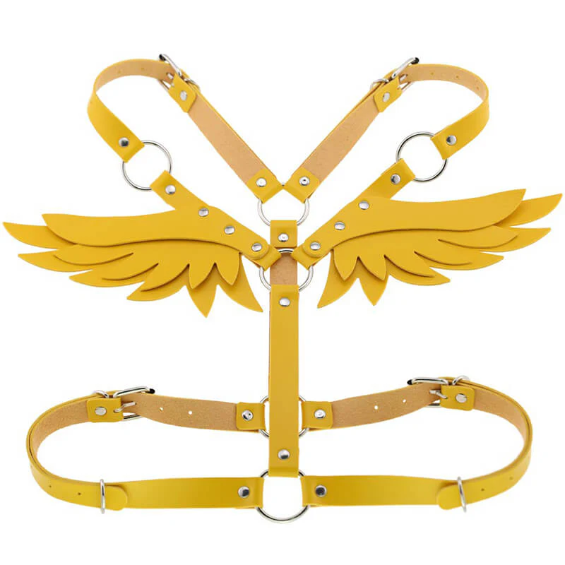Gothic Punk Wings Harness Waist Shoulder Necklace - Image 6