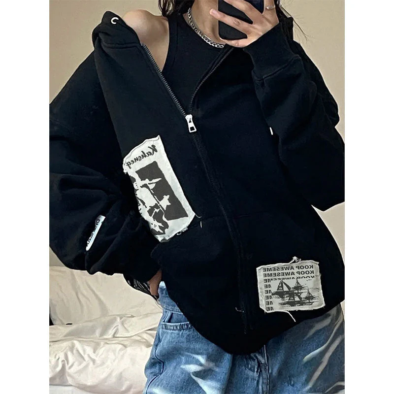Gothic Zipper Hoodie - Image 12