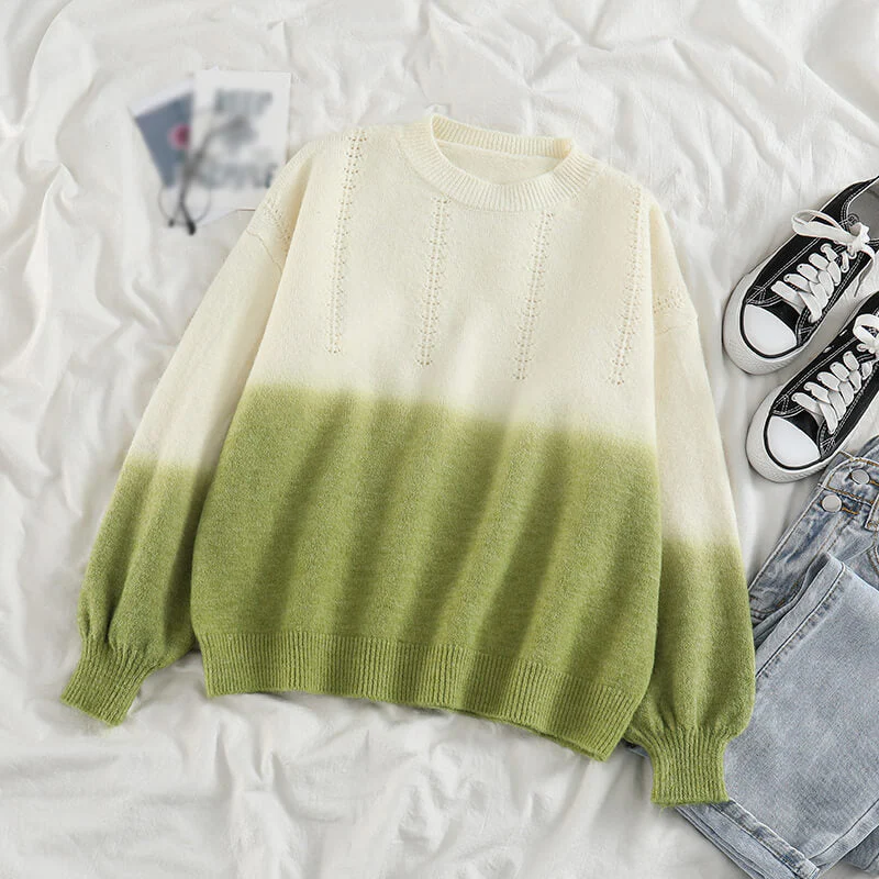 Gradient Knitted Sweater - Image 3