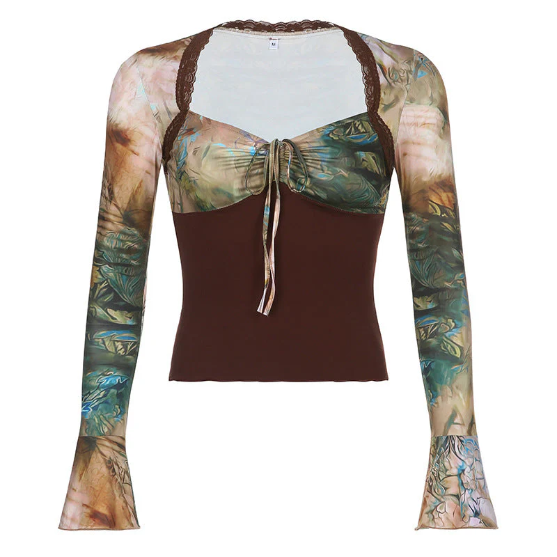 Grunge Fairy Lace Patchwork Top - Image 12