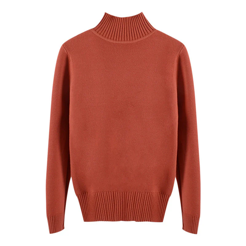 Half turtleneck knitted sweater - Image 4