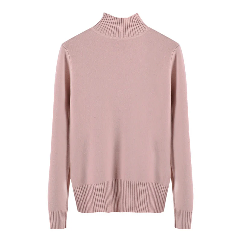 Half turtleneck knitted sweater - Image 6