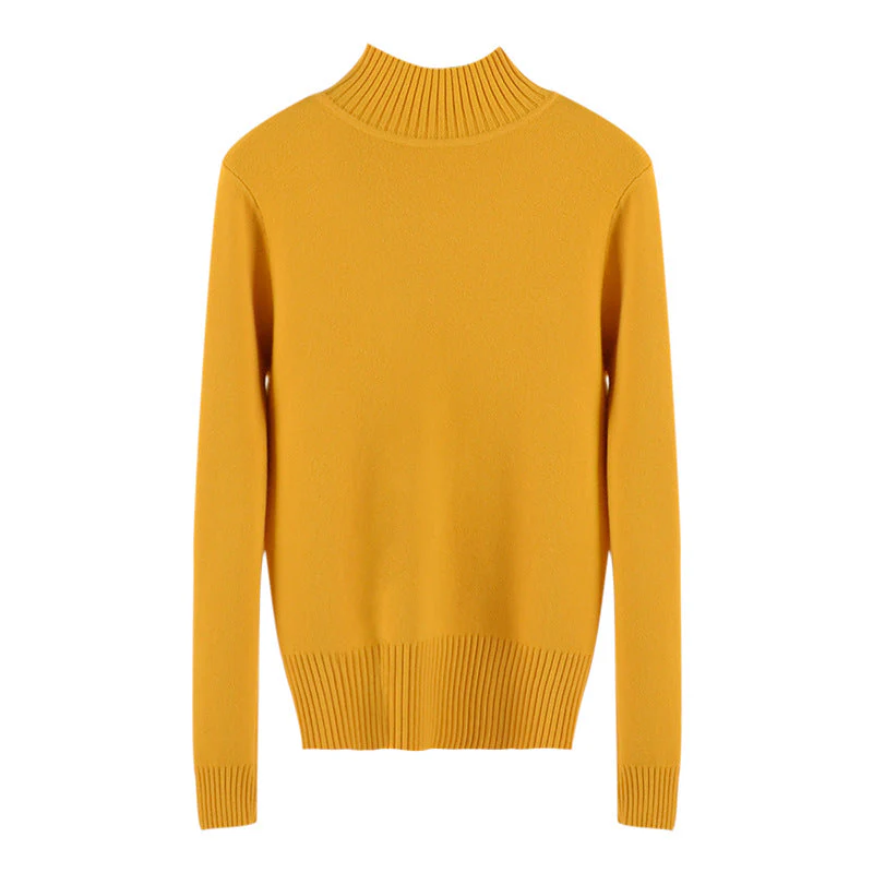 Half turtleneck knitted sweater - Image 7