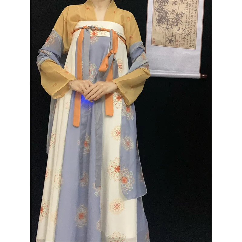Han And Tang One-Piece Chest-Length Printed Dreen - Image 5