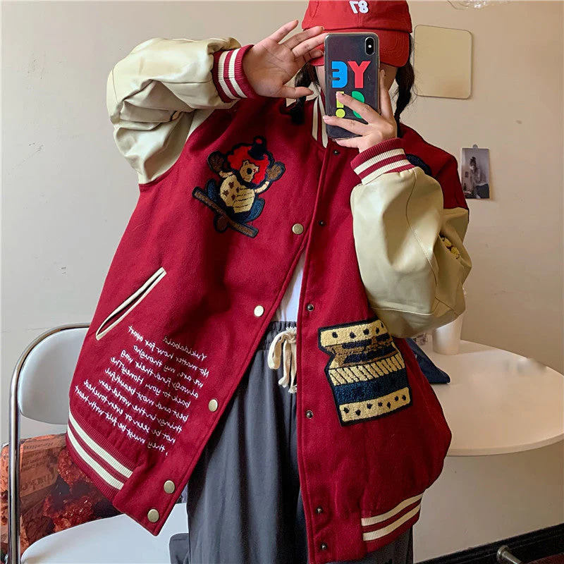 Harajuku Embroidery All-match Student Coat - Image 3
