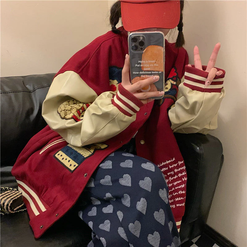 Harajuku Embroidery All-match Student Coat - Image 4