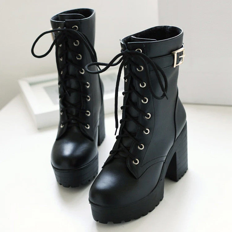 Harajuku fashion students boots - Image 2