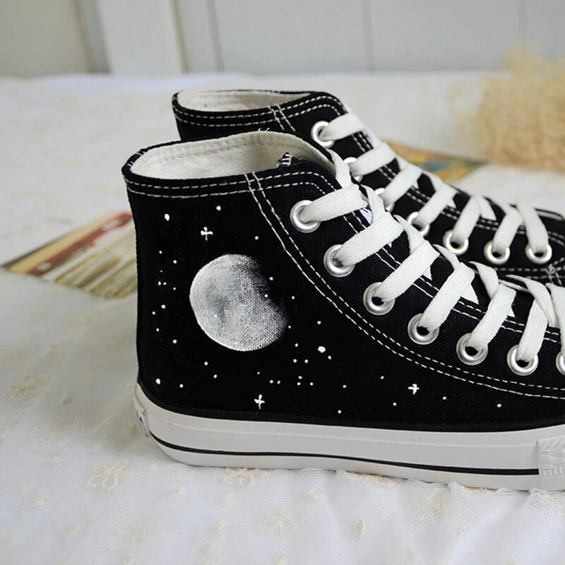 Harajuku Galaxy Cosmic Moon Shoes - Image 2