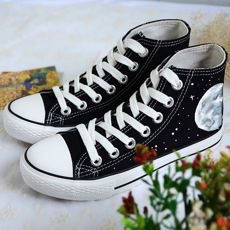 Harajuku Galaxy Cosmic Moon Shoes - Image 4
