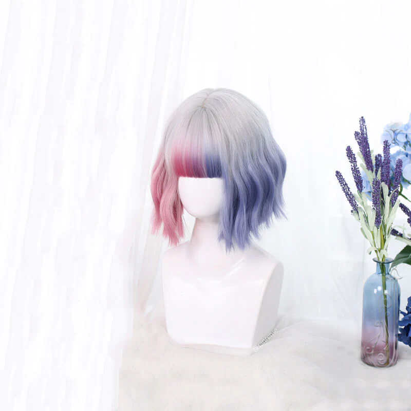 Harajuku Purple Pink Gradient Ombre Wig - Image 3