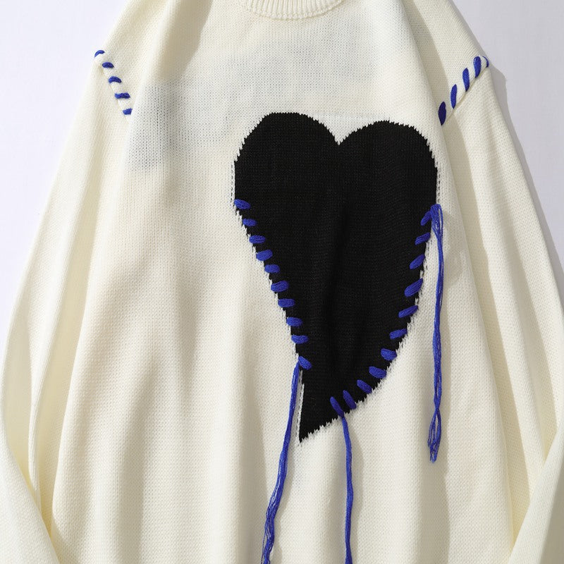 Heart Catcase Embroidered Sweater - Image 6