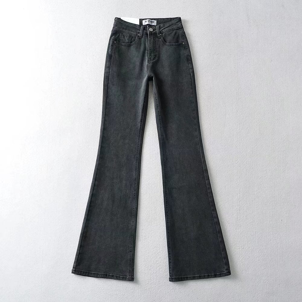 Heart Patchwork Flare Leg Jeans - Image 10