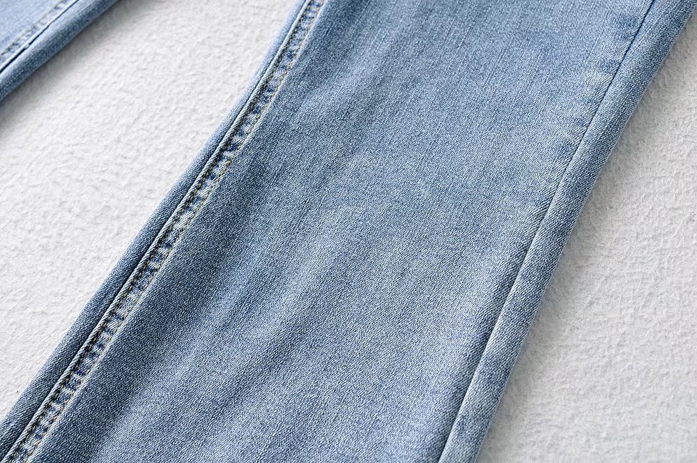 Heart Patchwork Flare Leg Jeans - Image 12