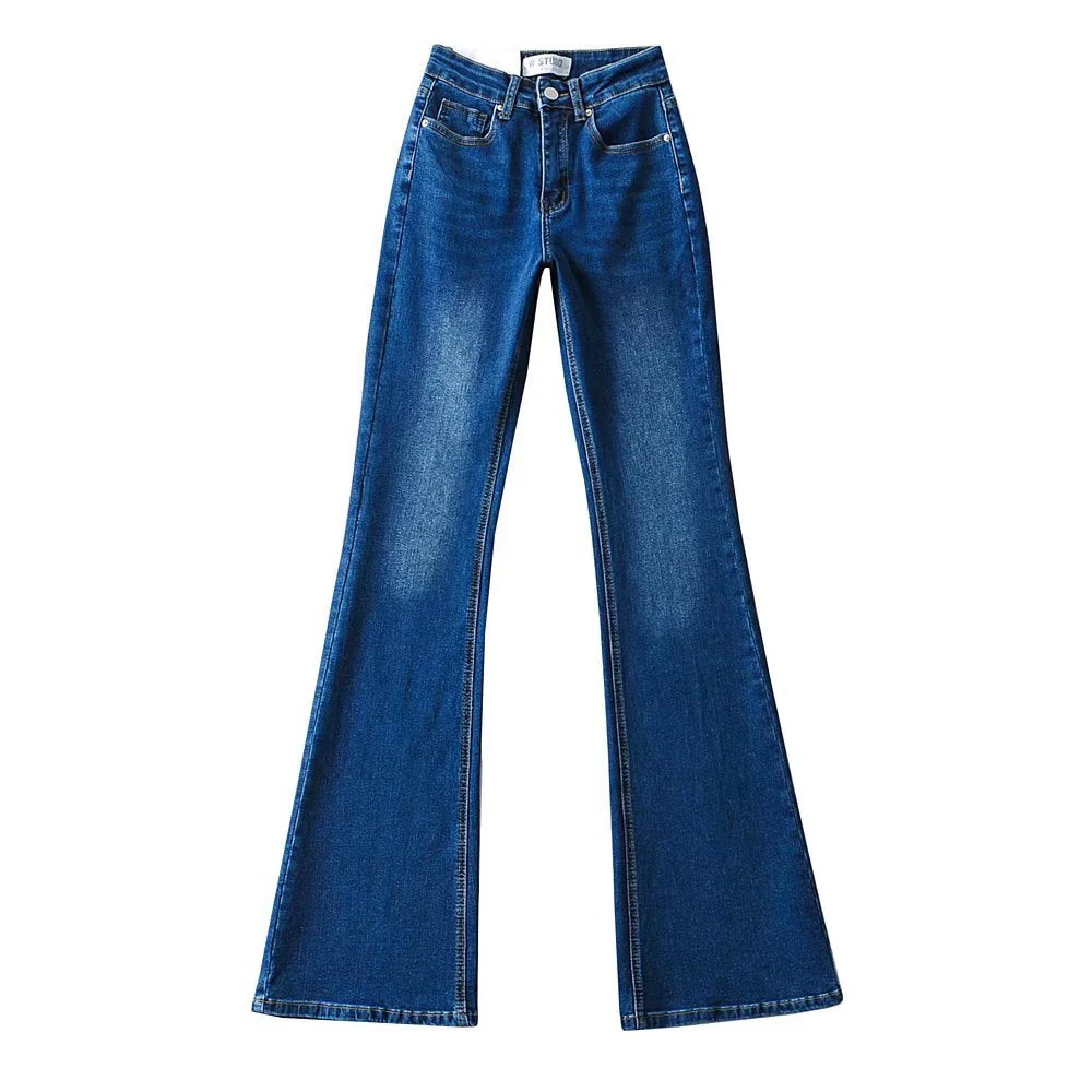 Heart Patchwork Flare Leg Jeans - Image 5