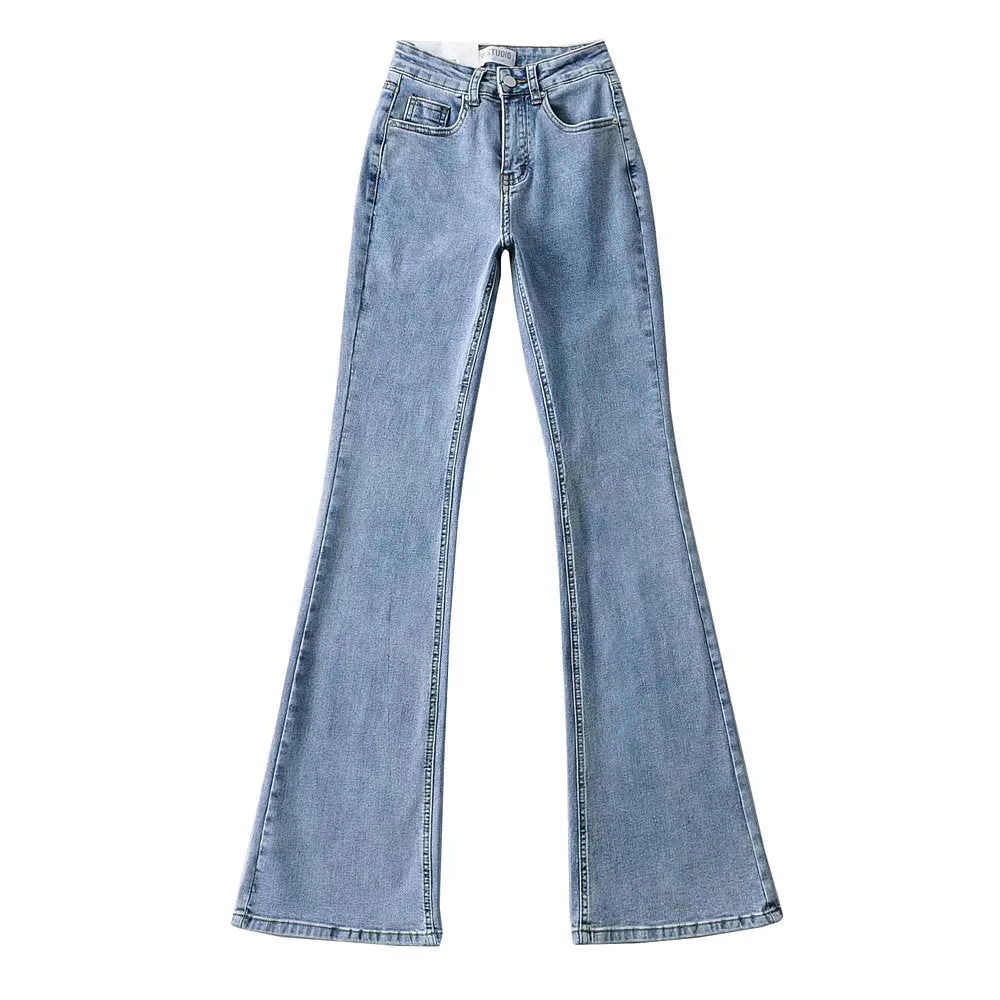 Heart Patchwork Flare Leg Jeans - Image 6