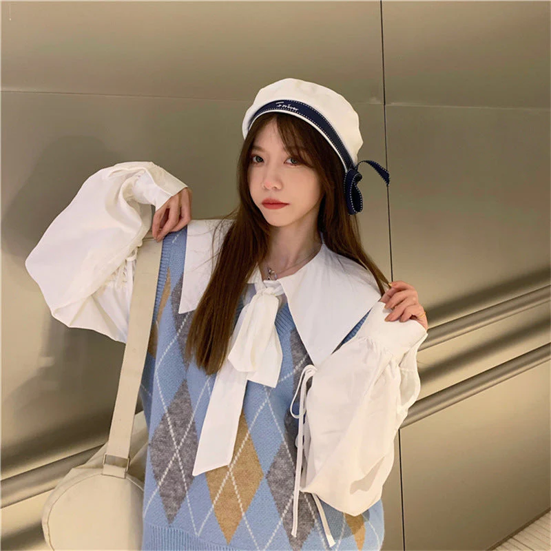 High School Crush Argyle Vest - Image 4