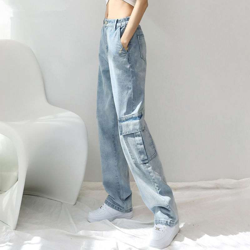 High Street Retro Loose And Wide Jeans - Image 2