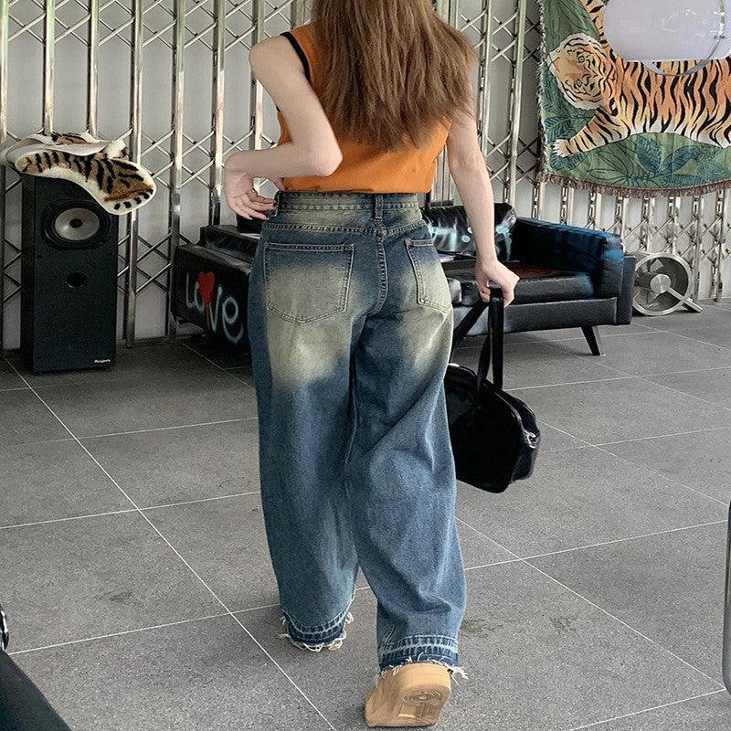 High Waist Baggy Boyfriend Jeans - Image 5
