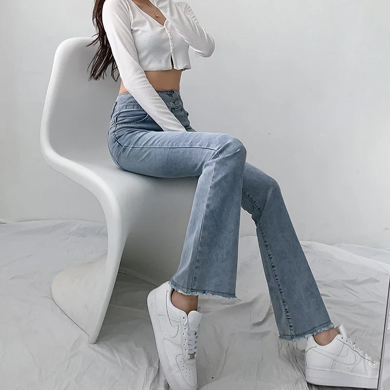 High Waisted Micro Jeans - Image 3
