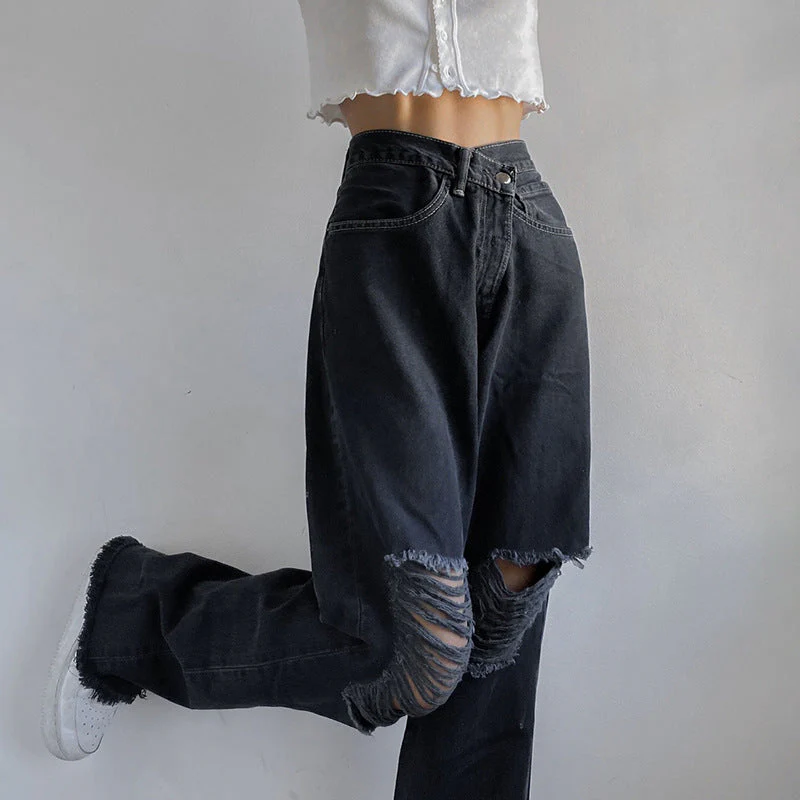 High-waisted Straight Leg Jeans - Image 5