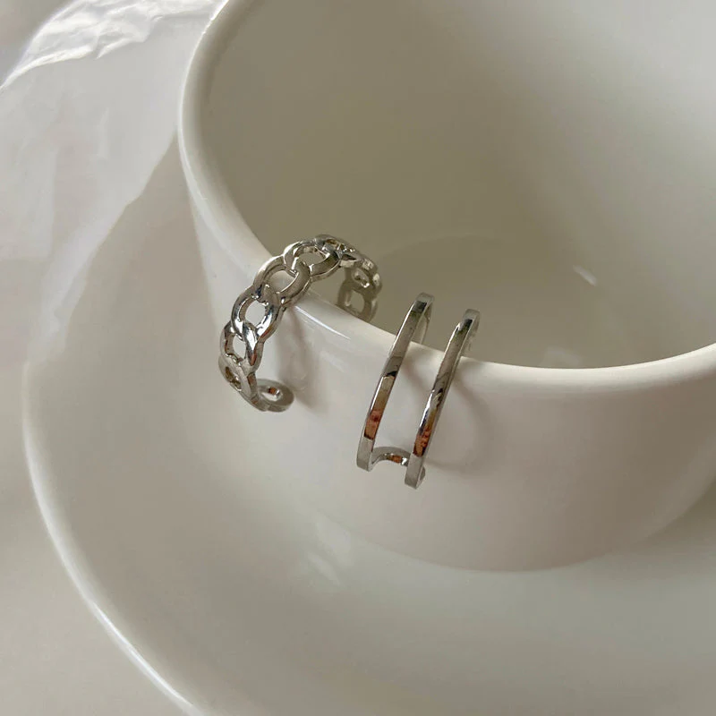 hip-hop punk open adjustable ring - Image 10