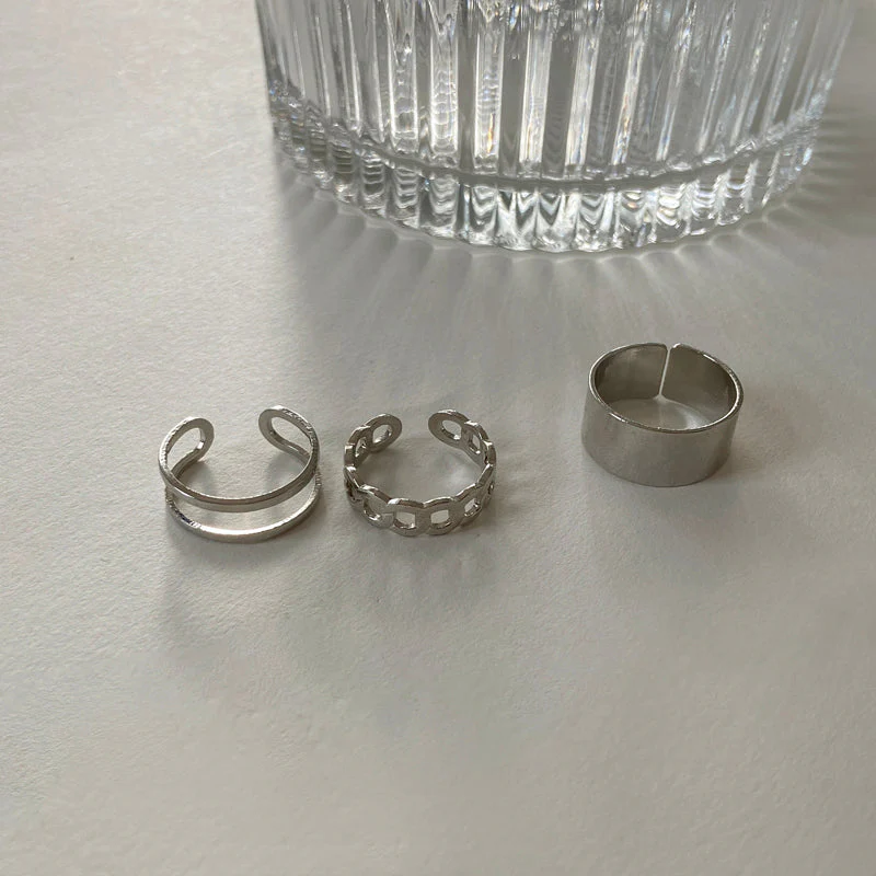 hip-hop punk open adjustable ring - Image 4