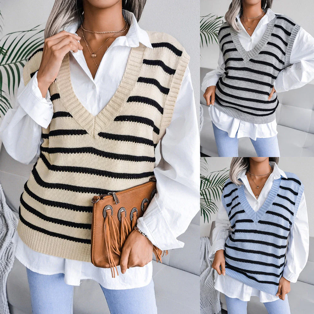 Hollow Leaf Casual Knitted Sweater - Image 19