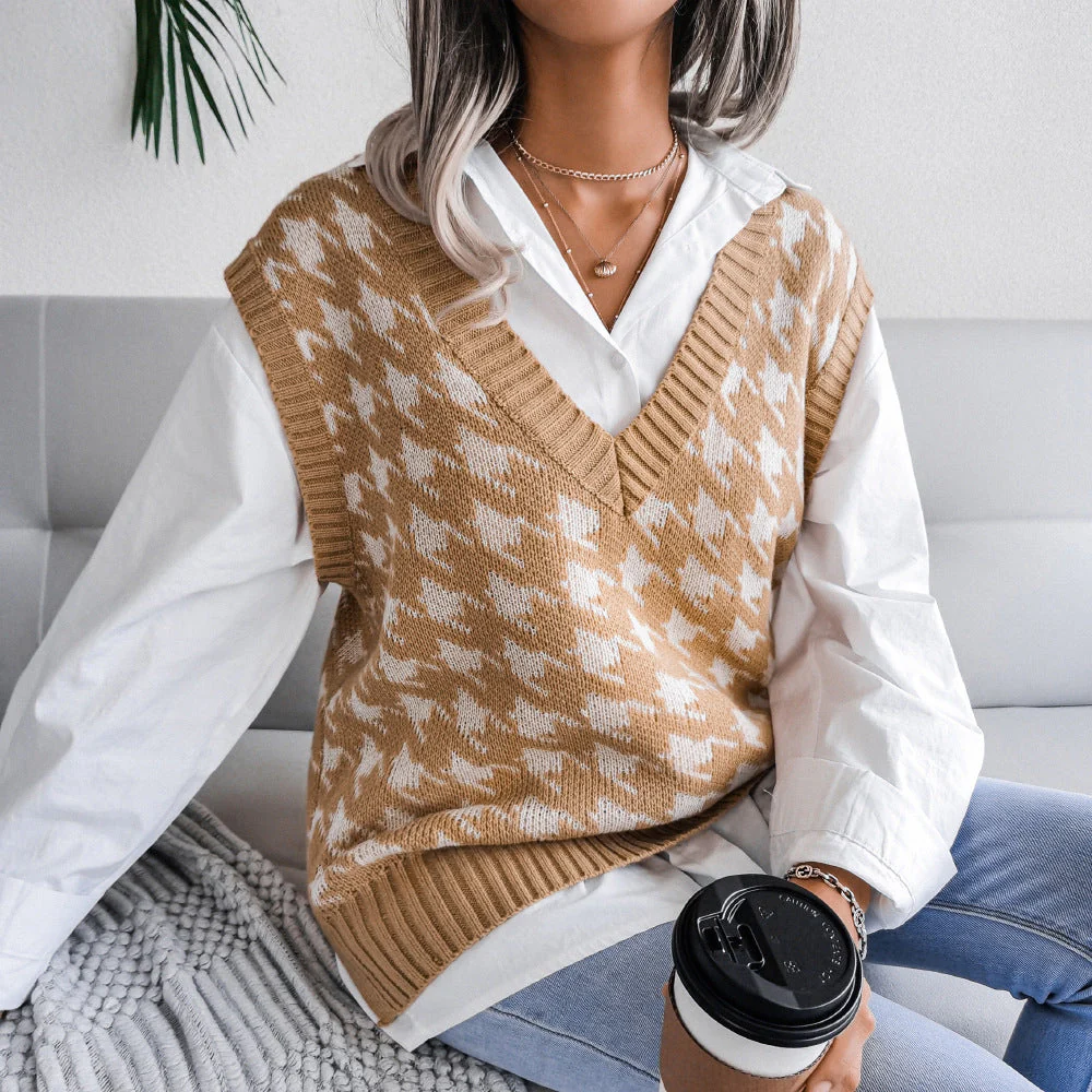 Hollow Leaf Casual Knitted Sweater - Image 22