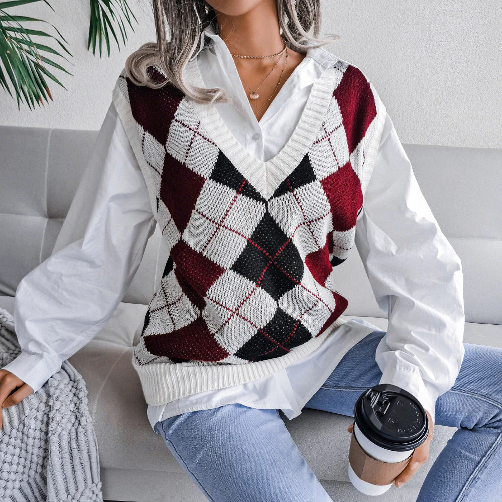 Hollow Leaf Casual Knitted Sweater - Image 25