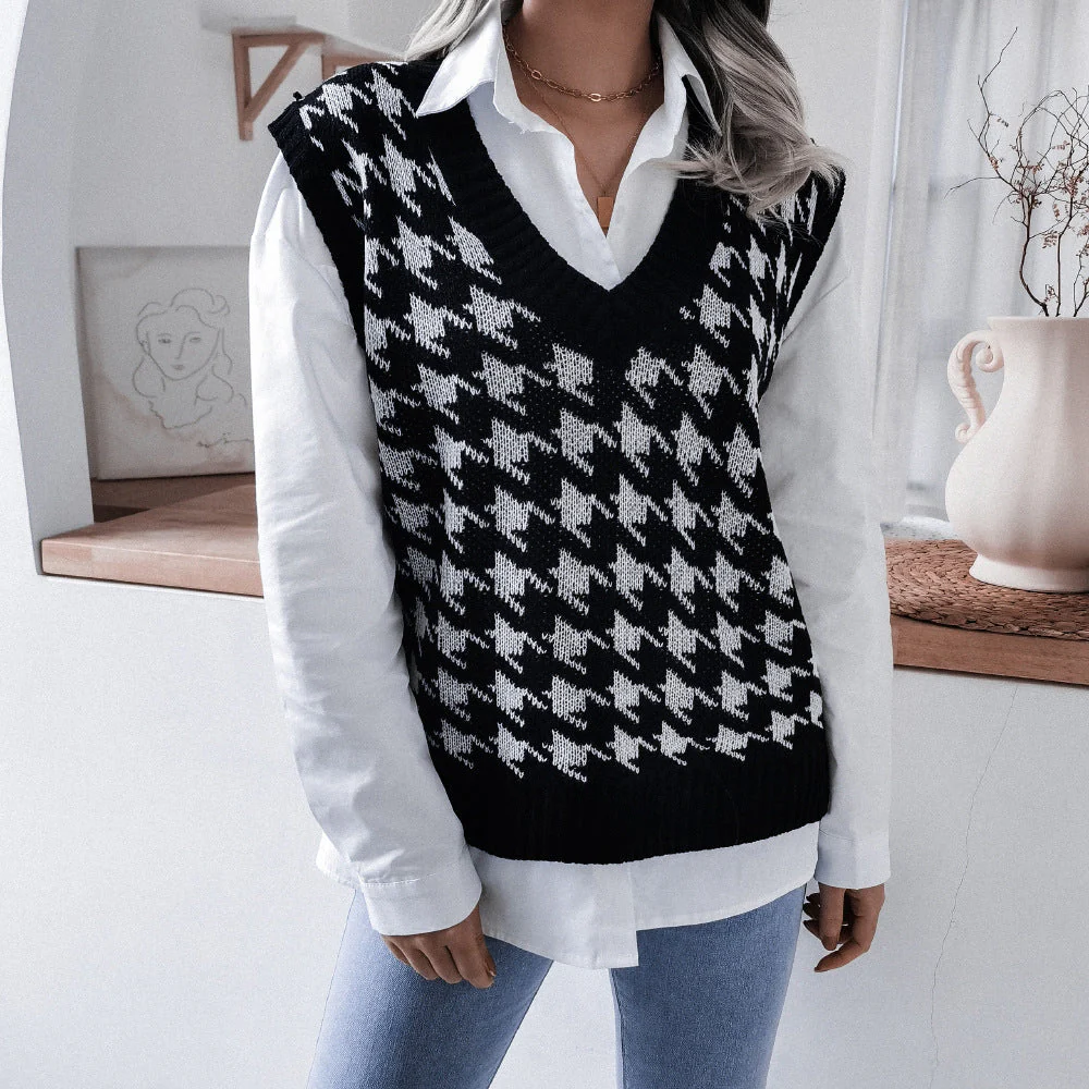 Hollow Leaf Casual Knitted Sweater - Image 27