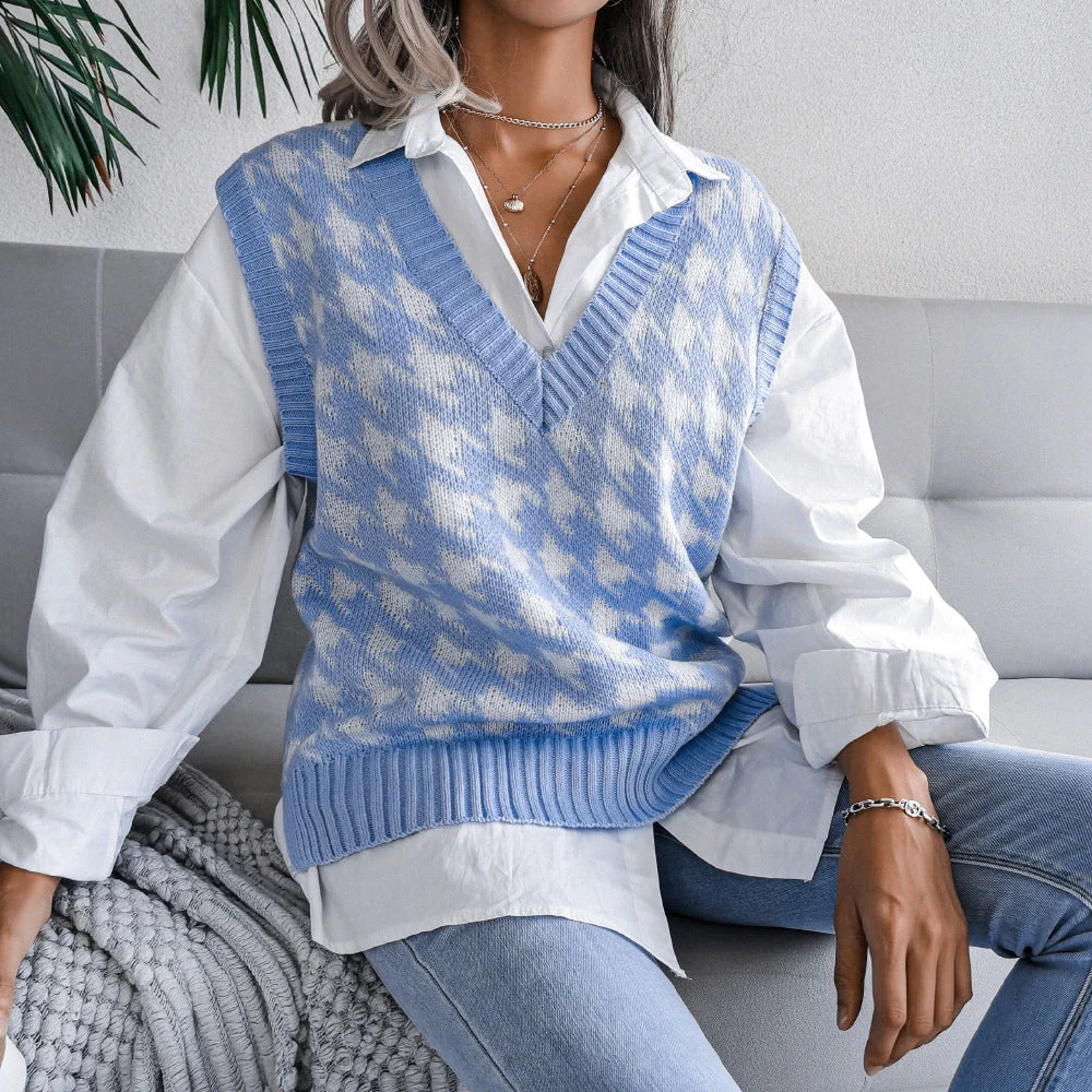 Hollow Leaf Casual Knitted Sweater - Image 34