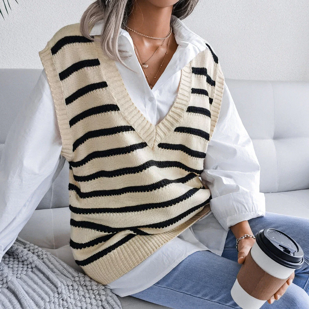Hollow Leaf Casual Knitted Sweater - Image 6