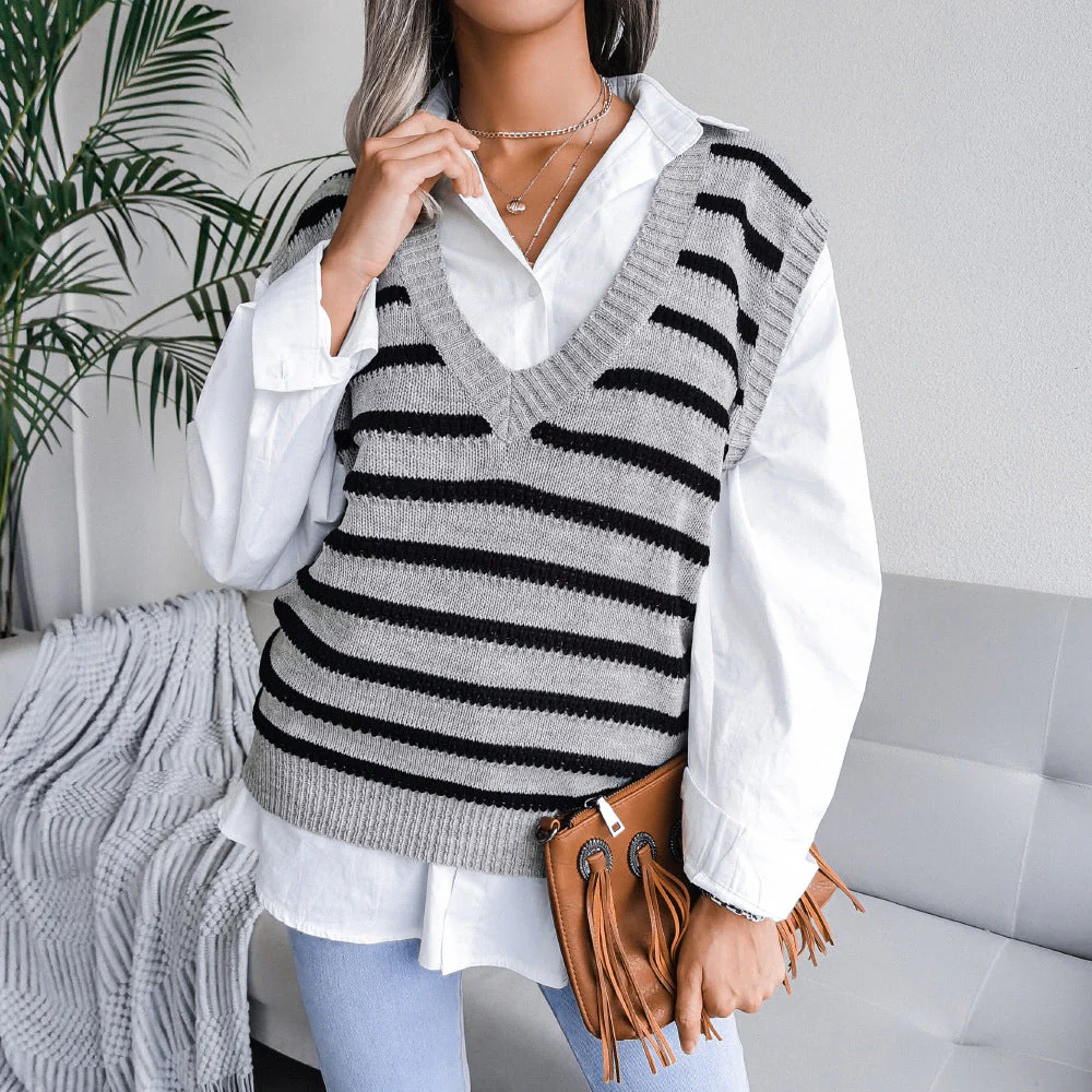 Hollow Leaf Casual Knitted Sweater - Image 8