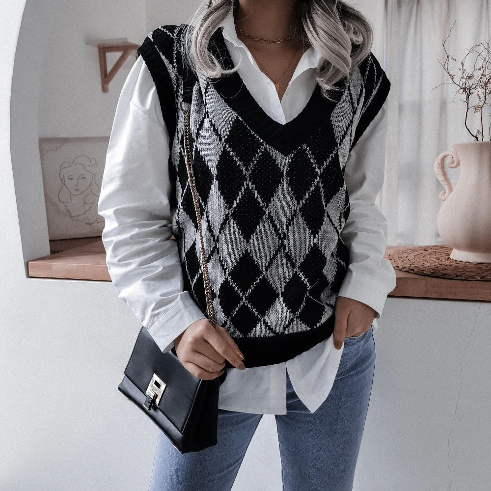 Hollow Leaf Casual Knitted Sweater - Image 9