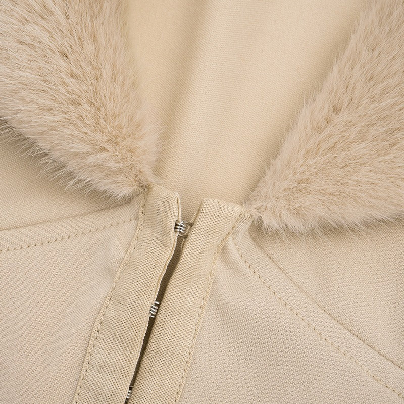 Hook-Button Lapel Top Hip-Hugging Mini Skirt Suit - Image 11