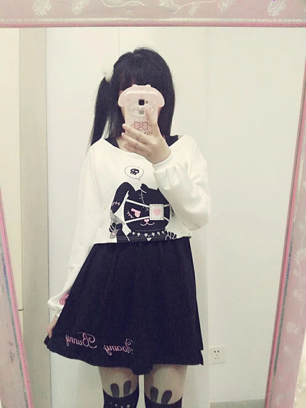 Cute Kawaii Bunny Two-Piece Dress - Image 4