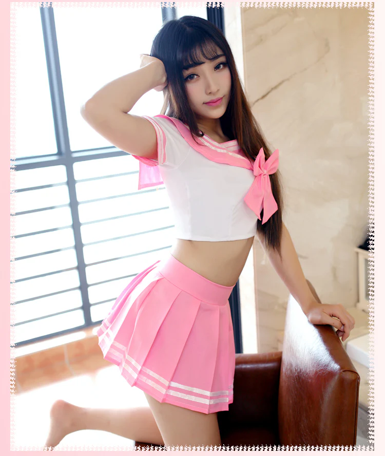 Japanese cute sailor role-playing uniform suits - Image 4