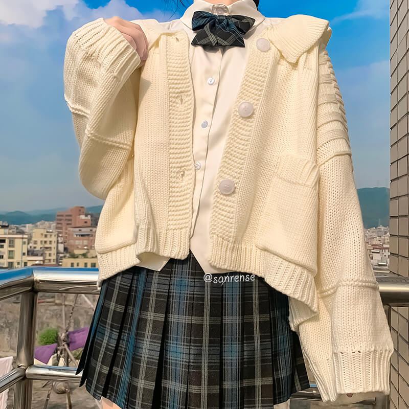 Japanese Knitted Cardigan Sweater - Image 3