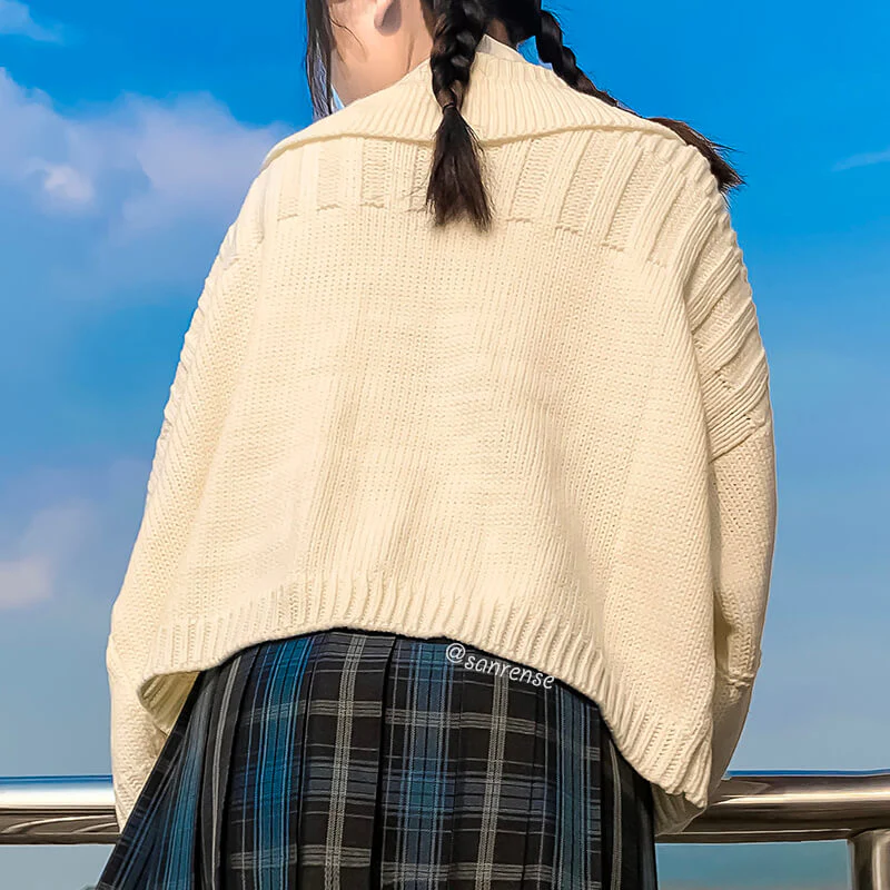 Japanese Knitted Cardigan Sweater - Image 4