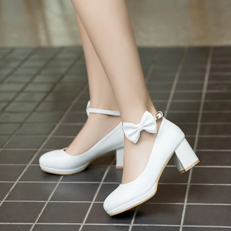 Japanese Lolita Cute Bow Princess Shoes - Image 3