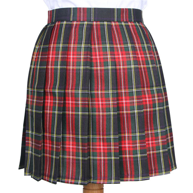 Japanese Striped Plaid Skirt - Image 4