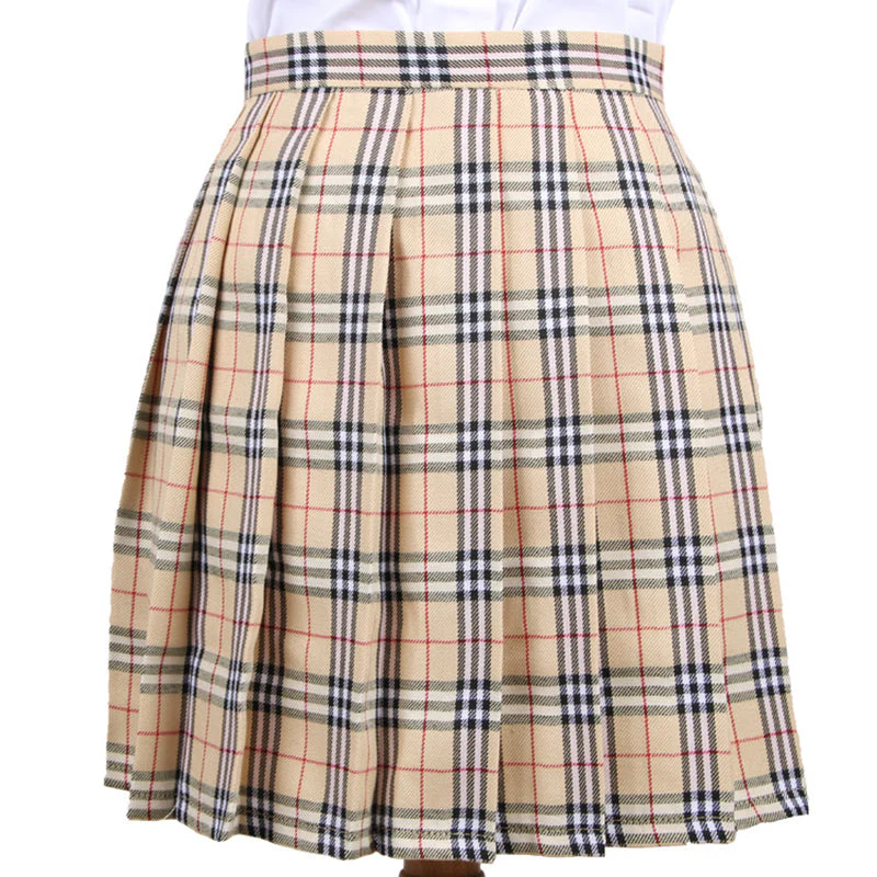 Japanese Striped Plaid Skirt - Image 6